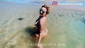 Footjob - Blonde Milf Amateur Gives Footjob, Do You Like?