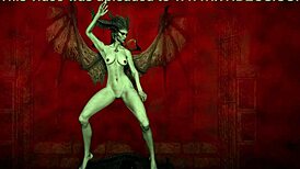 lilith slim succubus dances seductively in the dungeon