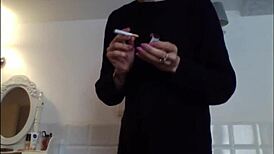 Smokin sexy hot babe in miniskirt and ass fetish