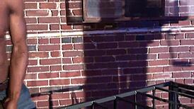 Two black sluts get slammed hard in wild orgy!