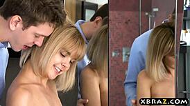 Dillion Harper's pussy eaten and fucked!