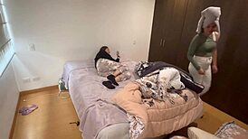 Stepmother Educates With Scissoring And Cunilingus