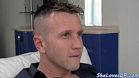 Dp loving euro banged after sucking cock in group spitting