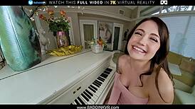 Adria Rae Banging Piano Teacher!