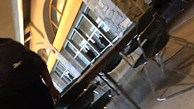 hidden camera catches candid ass voyeur moment in public