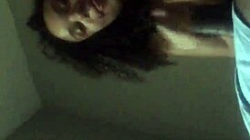 Is this curly-haired girl from Tinder giving amazing head to a big black cock?