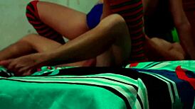 dirty stepdaughter gets hot then masks and fucks employee slow