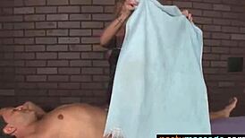 she loves stroking that penis during a massage 😍