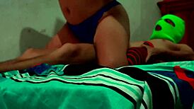 dirty stepdaughter gets hot then masks and fucks employee slow