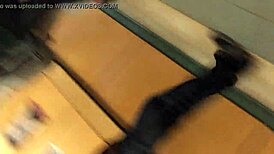 hidden camera catches candid ass voyeur moment in public