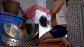 Domination in Laundry: Curvy Housewife Trapped and Fucked Inside Washing Machine Mix 1
