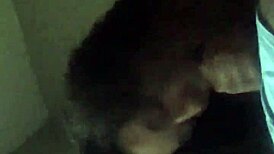 Is this curly-haired girl from Tinder giving amazing head to a big black cock?