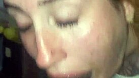 In this intimate scene, she expresses her love for taking the cock deep in her mouth, eagerly swallowing every drop of cum that follows