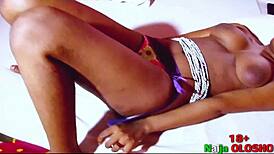 Does this juicy pussy babe masturbate while smoking?