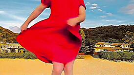 Sissy crossdresser rides big ass