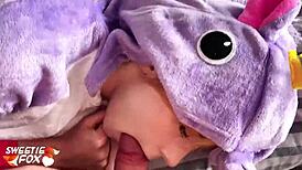 Babe Bent Over For Hard Pussy Fuck And Facial