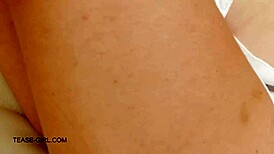 Super Cute Blonde Teen on Sofa Gets Massaged by Father-in-Law, Leading to Huge Orgasm and Assfucking