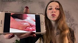 wife instructs you to jerk off to her cheating photos in cuckold story part 3.