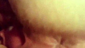 i stretch my wife's pussy and ass with deep purple dildo while she masturbates