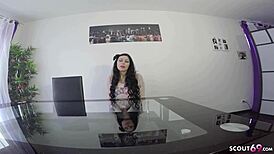 I cast this german teen's big tits in my pov creampie session