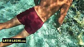 snorkeling adventure leads to intense underwater gay bareback session