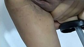 gym instructor licks brunette's ass roughly?