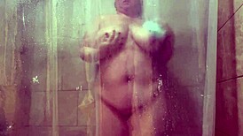 Hidden camera catches big ass babe masturbating in shower! Wow!