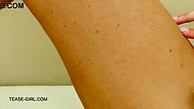 Super Cute Blonde Teen on Sofa Gets Massaged by Father-in-Law, Leading to Huge Orgasm and Assfucking