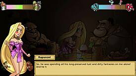 Iris's orgasm in threesome with repunzel