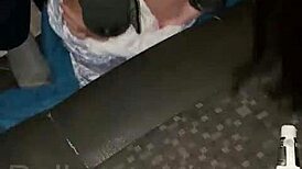 Married Latina Takes On Three Guys In A Steamy Van Gangbang.