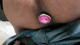 Plug Anal 3 Dildo Play in Tight Ass