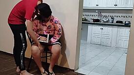 Intense fucking of provocative niece in mini skirt