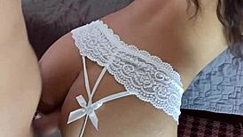 Young Latina's First Anal Date With Stranger