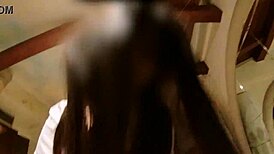 asian cowgirl with big assets rides hard