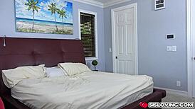 Stepsisters getting wild with each other’s tight pussies, so hot! 😍 Can’t stop watching them play.