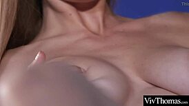 Cute Blonde Turned On By Busty Lover In Lingerie