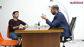 I get caught at work with interracial anal and big cocks