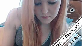 Redhead Toying And Teasing Her Pussy