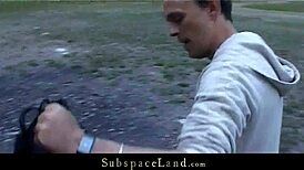 I tie up my submissive brunette and fuck her deepthroat