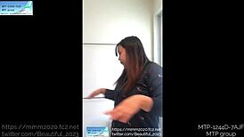 Rookie Sakura Asakura Selfie Style Chaku-Ero Hentai Fetish Video