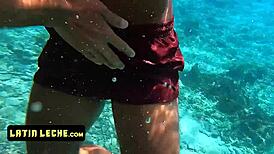 snorkeling adventure leads to intense underwater gay bareback session