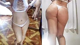 august 2023 bbw anal compilation with homemade striptease and dildo play