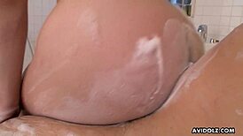 Japanese Aiko Endou strokes cock and teases balls uncensored