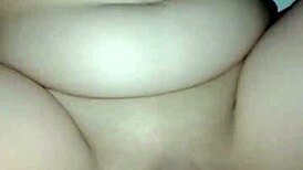 Thai cum fills Milf's big tits in homemade video