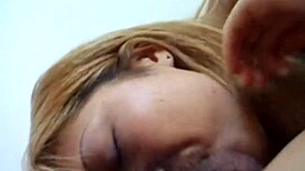 petite blonde asian enjoys her pussy getting pounded hard in missionary