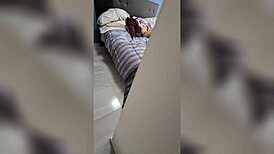 Caught My College Stepdaughter Masturbating with My Shirt, So I Punished Her by Fucking Hard