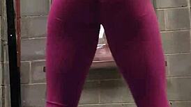 Hey, check out nude squats with butt plug and masturbation