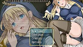 Saint Emiliana Hentai Game Cap1 Blonde Blowjob Scene
