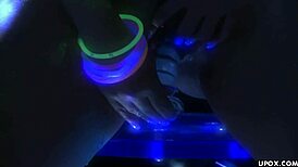 asian milf jessica rubs her cunt with the glass dildo till she orgasms 😍