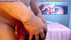 she sucks deep and fast on the big cock